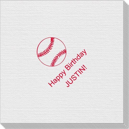 All Star Baseball Linen Like Napkins